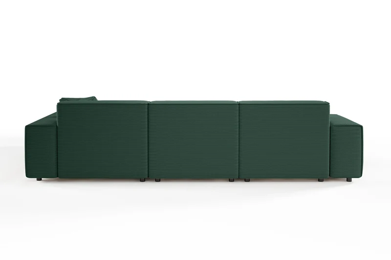 KAWOLA Sofa RANI Ecksofa Cord smaragd