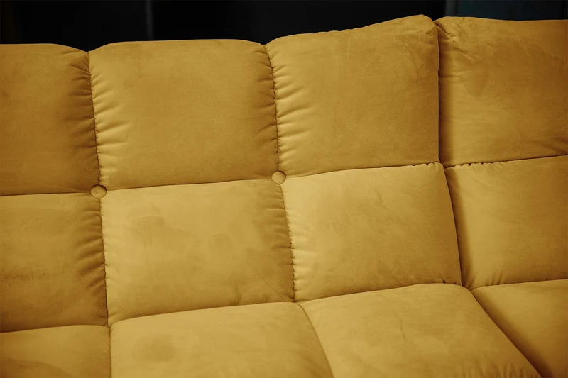 KAWOLA Sofa VIVIEN Ecksofa Velvet curry