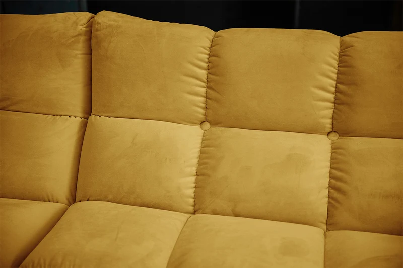 KAWOLA Sofa VIVIEN Ecksofa Velvet curry