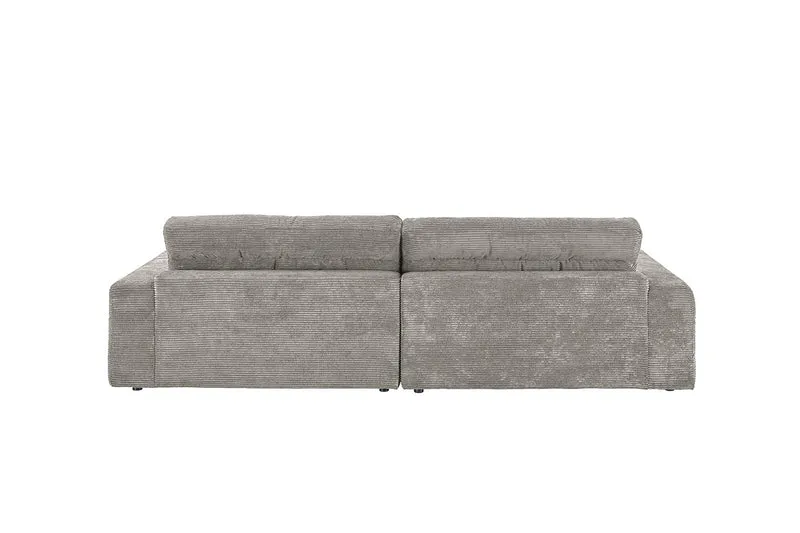 KAWOLA Sofa LANA Ecksofa Cord steingrau