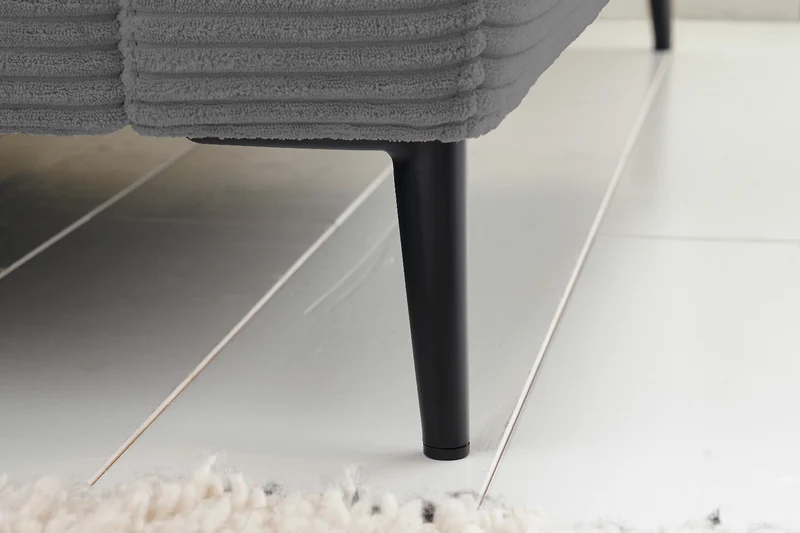 KAWOLA Ecksofa CARA Sofa Cord grau