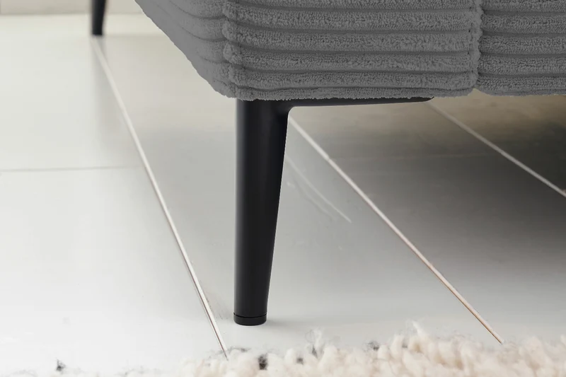KAWOLA Ecksofa CARA Sofa Cord grau