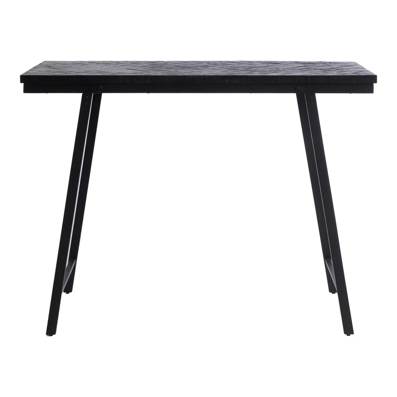 THE HERRINGBONE Stehtisch - Schwarz - 140 cm
