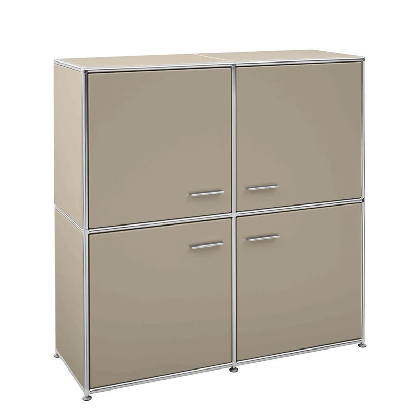 BOSSE SOLUTIONS Sideboard Highboard | Congo Chrom | 4 Türen