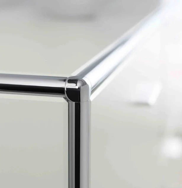 BOSSE SOLUTIONS Regal Schrank | Weiß Chrom | Flügeltüren | abschließbar