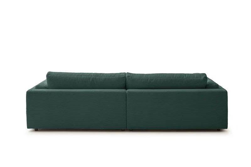 KAWOLA Big Sofa RAINA Cord smaragd