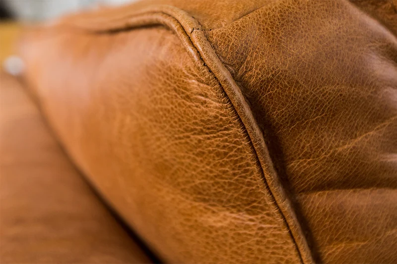 KAWOLA Sofa BLOOM Ecksofa Leder cognac
