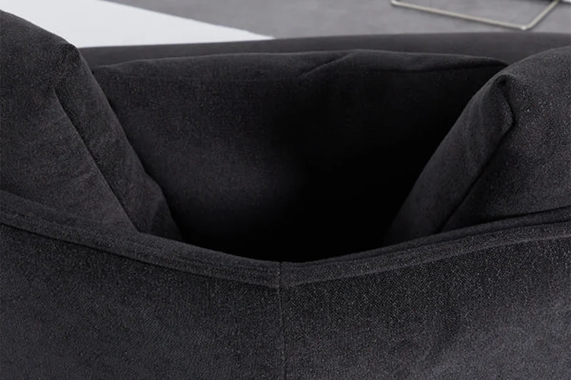 KAWOLA Sofa GARBO Designsofa Stoff schwarz