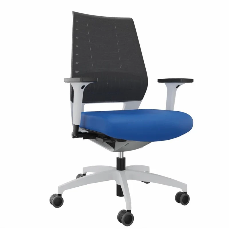 Ergonomischer Bürostuhl Dauphin X-CODE XC 5380 - Rücken Graphitgrau - Gestell Weiß