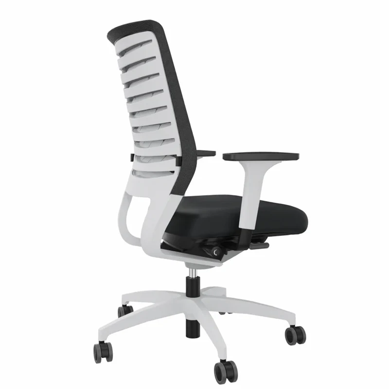 Ergonomischer Bürostuhl Dauphin X-CODE XC 5380 - WEIß - farbige Rücken