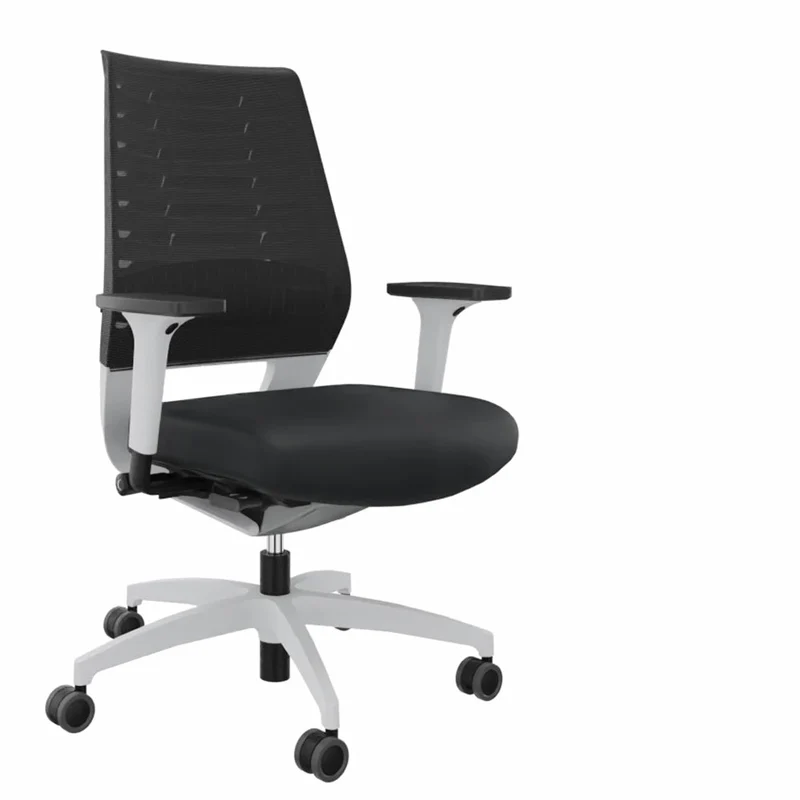 Ergonomischer Bürostuhl Dauphin X-CODE XC 5380 - WEIß - farbige Rücken