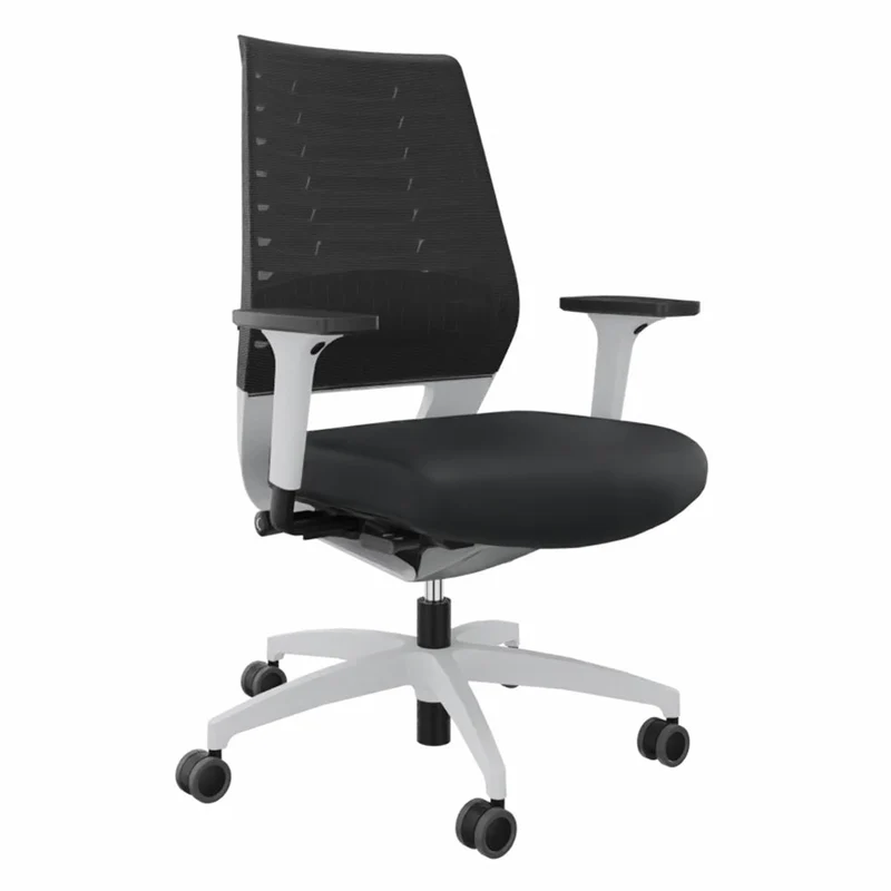 Ergonomischer Bürostuhl Dauphin X-CODE XC 5380 - WEIß - farbige Rücken