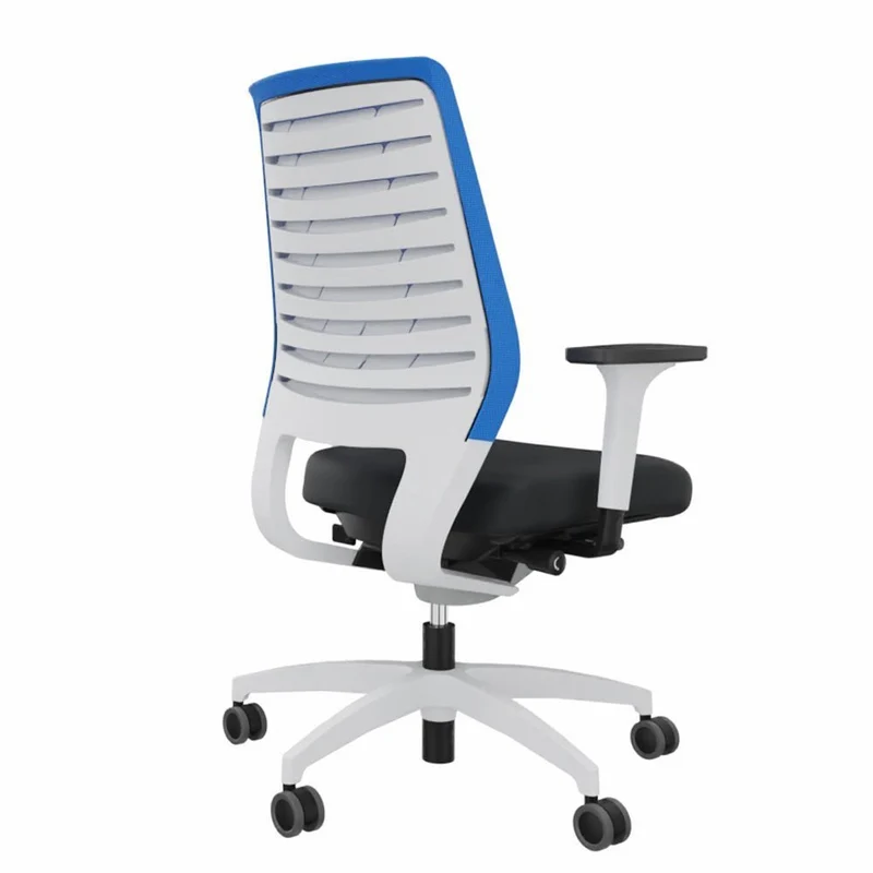 Ergonomischer Bürostuhl Dauphin X-CODE XC 5380 - WEIß - farbige Rücken