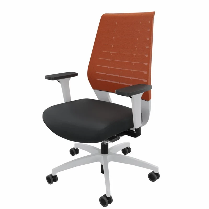 Ergonomischer Bürostuhl Dauphin X-CODE XC 5380 - WEIß - farbige Rücken