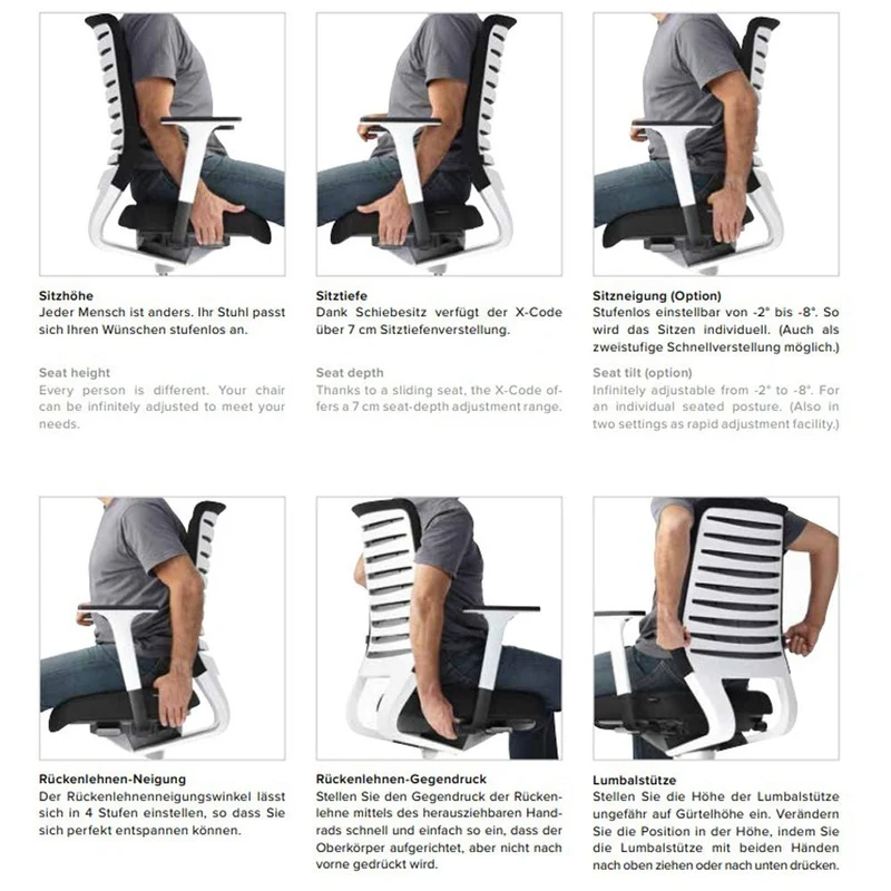 Ergonomischer Bürostuhl Dauphin X-CODE XC 5380_SLP