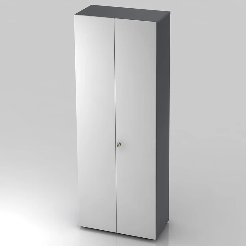 Garderobenschrank Pure mit Regalböden - 6 Ordnerhöhen 80cm breit abschließbar
