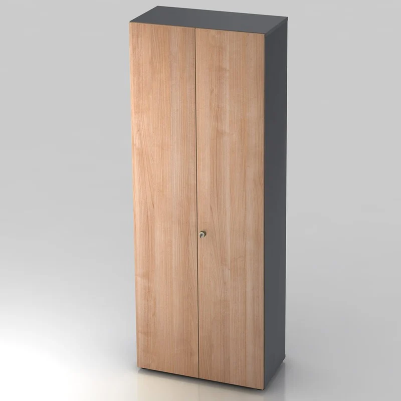 Garderobenschrank Pure mit Regalböden - 6 Ordnerhöhen 80cm breit abschließbar