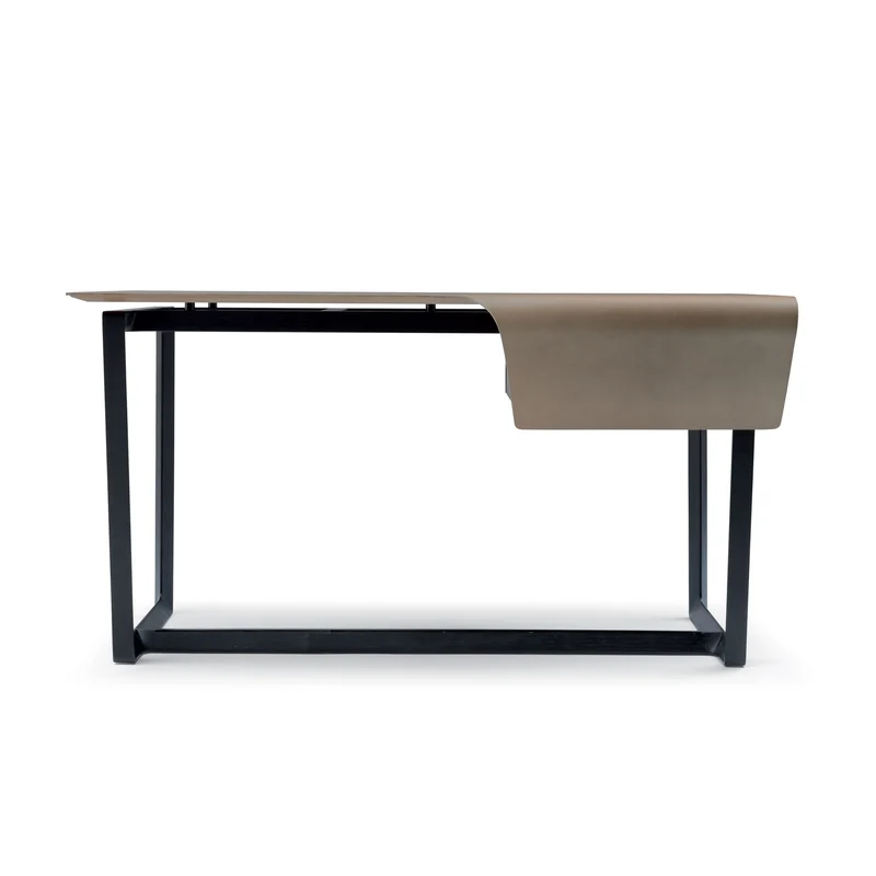 Leather Desk FRED by Roberto Lazzeroni for Poltrona Frau