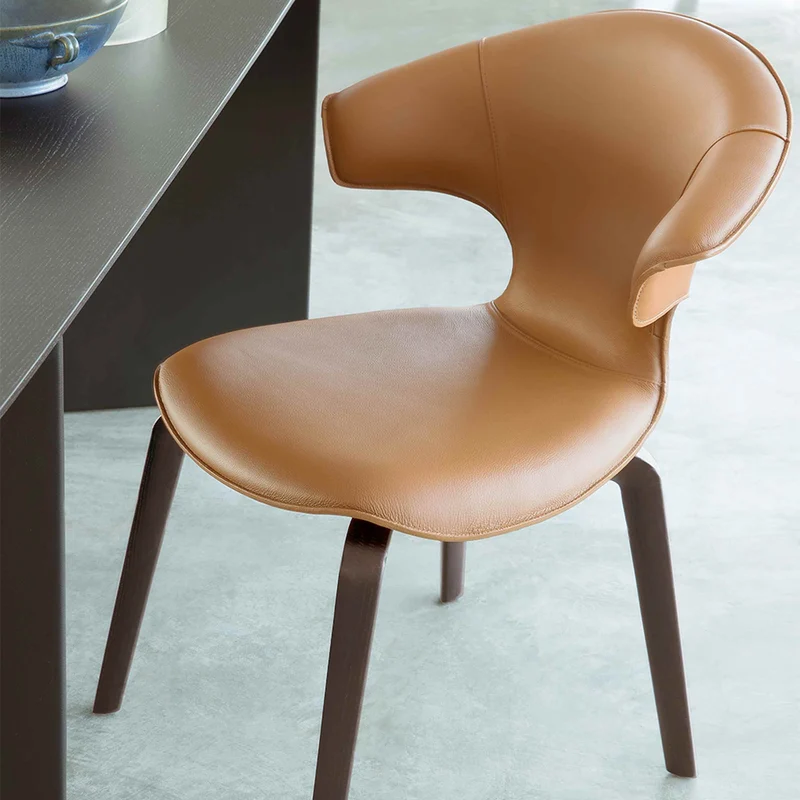 Leather Chair MONTERA by Roberto Lazzeroni for Poltrona Frau