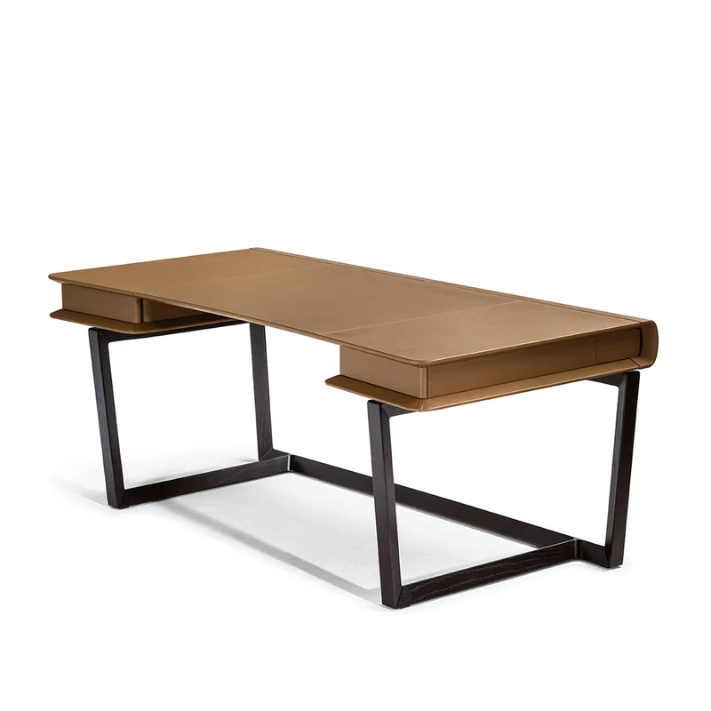 Leather Desk PEEK A BOOK by Roberto Lazzeroni for Poltrona Frau