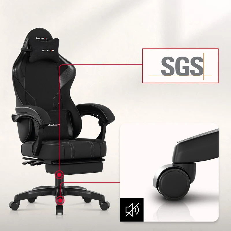 Huzaro Force 3.7 Carbon Black Gaming-Stuhl