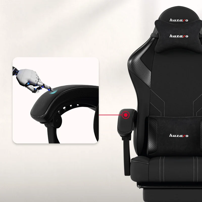 Huzaro Force 3.7 Carbon Black Gaming-Stuhl