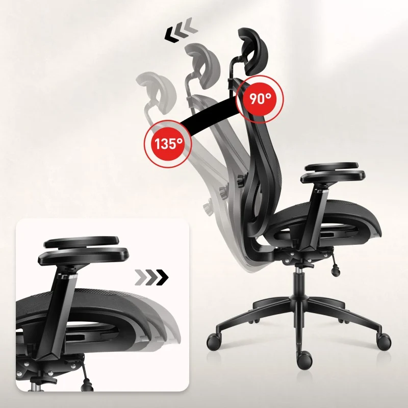 Gaming-Sessel Huzaro Combat 7.3 Black Mesh