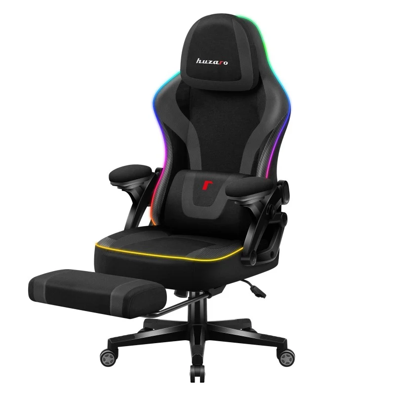 Gaming-Stuhl Huzaro Force 4.6 RGB Smart Black Mesh