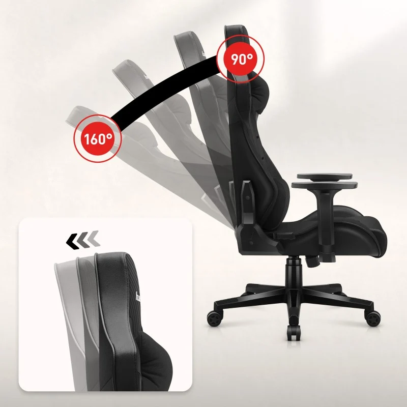 Gaming-Stuhl HUZARO FORCE 7.6 Black