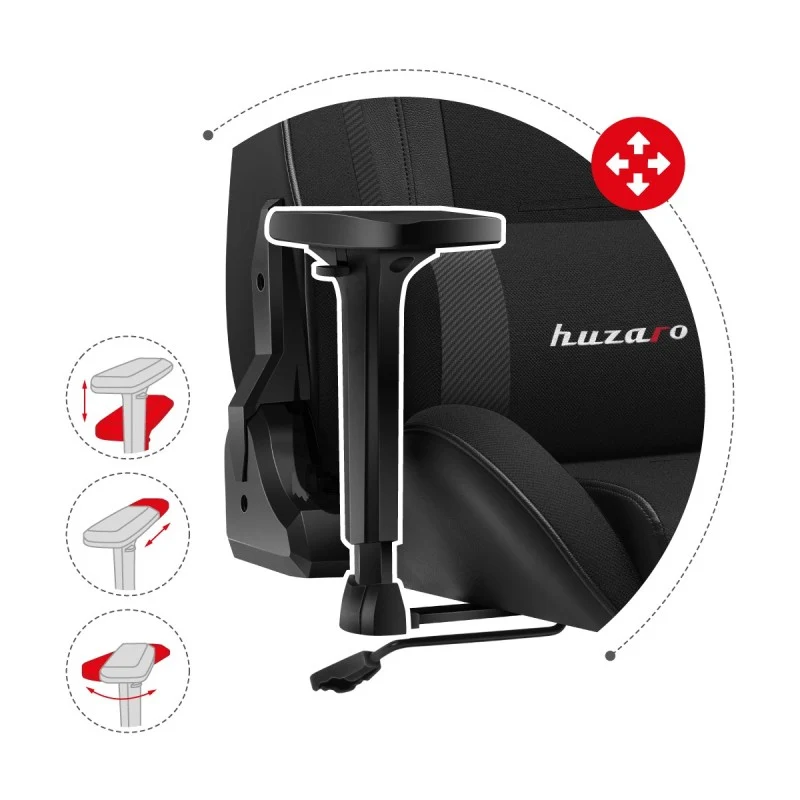 Gaming-Stuhl HUZARO FORCE 7.6 Black