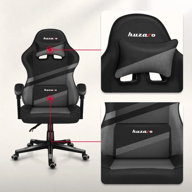 Gaming-Sessel HUZARO FORCE 4.4 Grey Mesh