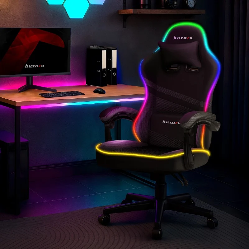 Gaming-Sessel HUZARO FORCE 4.4 RGB Schwarz