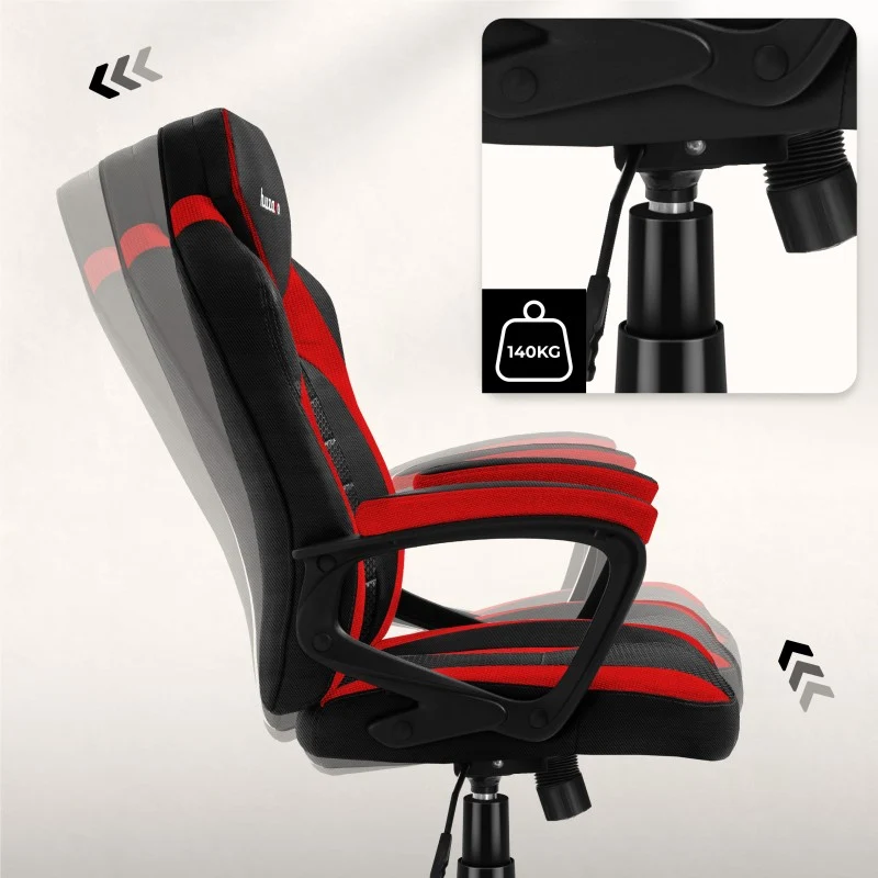 Gaming-Stuhl HUZARO FORCE 2.5 Rot Mesh