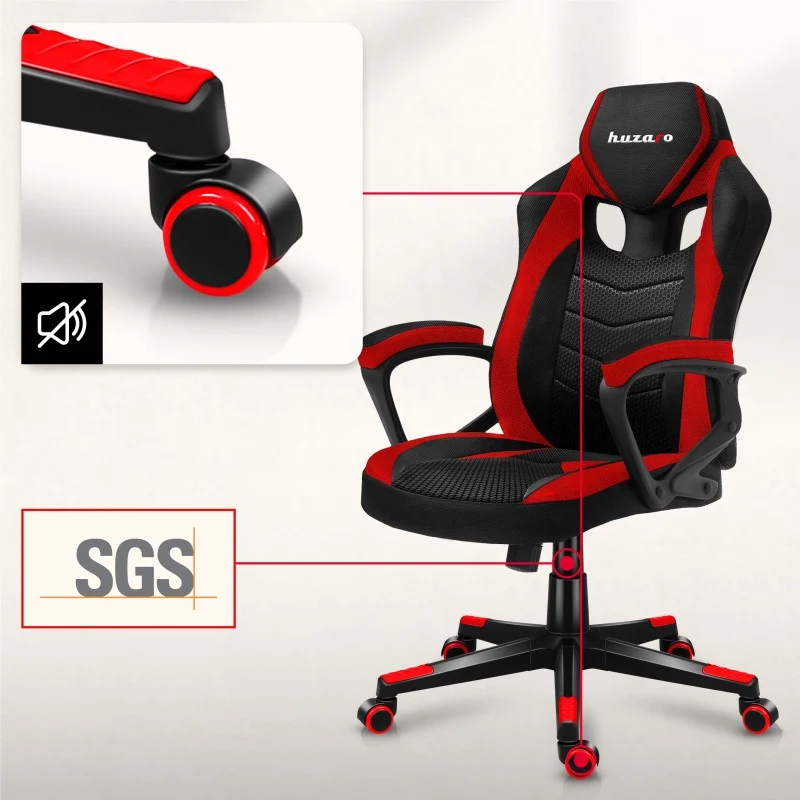 Gaming-Stuhl HUZARO FORCE 2.5 Rot Mesh
