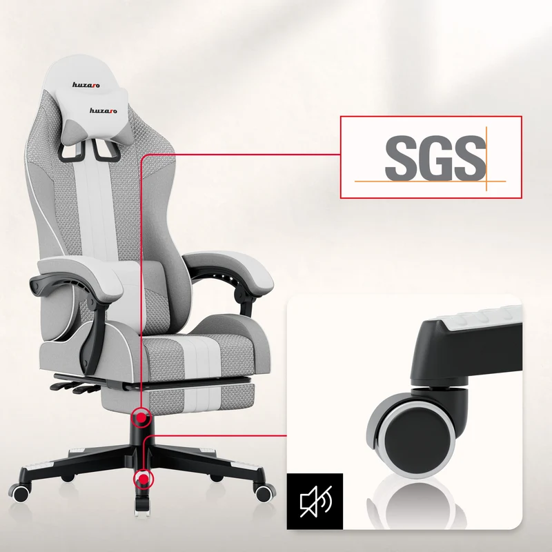 Gaming-Stuhl HUZARO Force 4.7 White Mesh