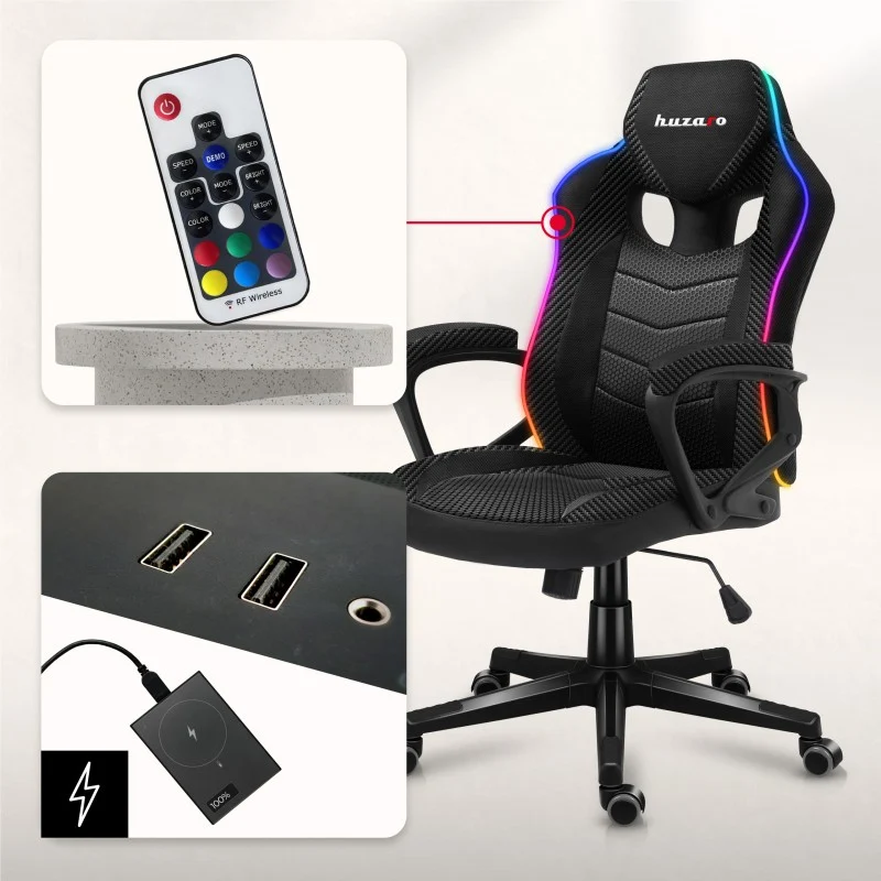 Gaming-Sessel Huzaro Force 2.5 RGB Carbon Mesh