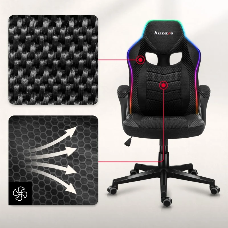 Gaming-Sessel Huzaro Force 2.5 RGB Carbon Mesh