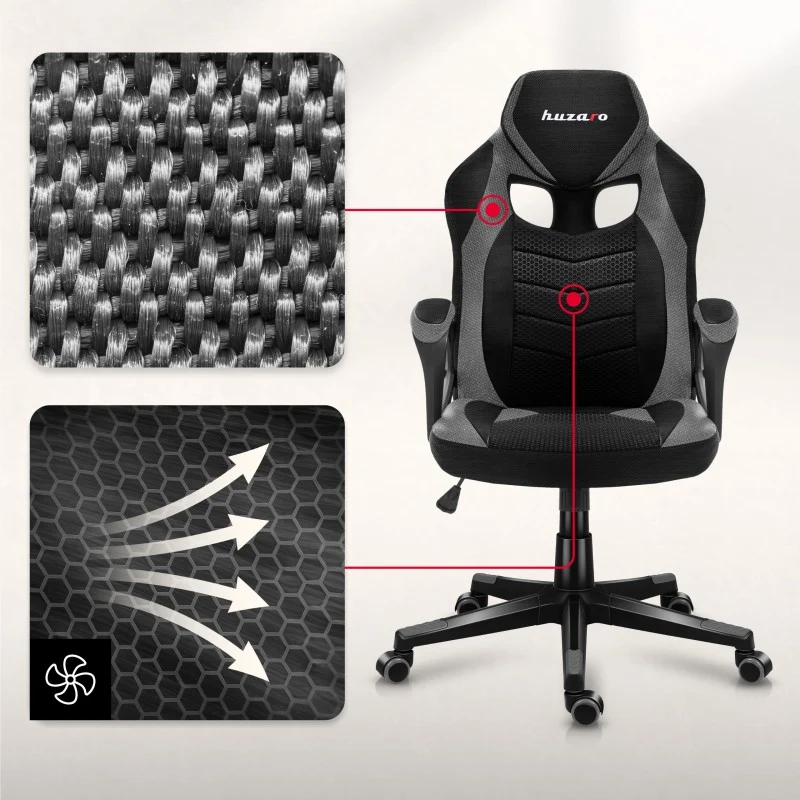 Gaming-Sessel HUZARO FORCE 2.5 Grey Mesh