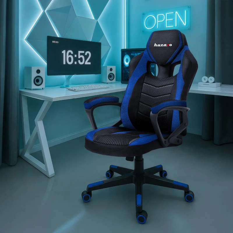 Gaming-Stuhl HUZARO FORCE 2.5 Blue Mesh
