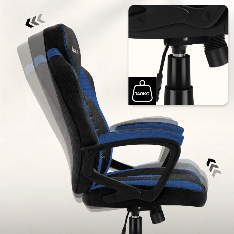 Gaming-Stuhl HUZARO FORCE 2.5 Blue Mesh