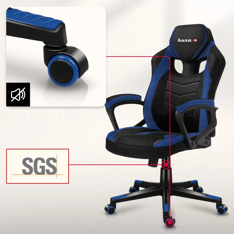 Gaming-Stuhl HUZARO FORCE 2.5 Blue Mesh
