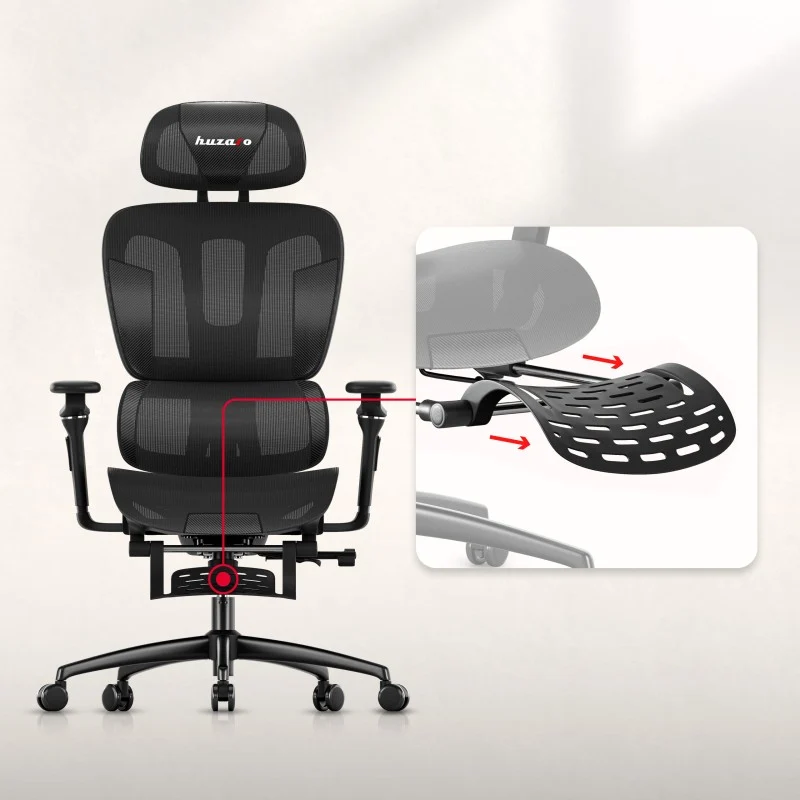 Gaming-Sessel mit Fußstütze HUZARO COMBAT 7.9 Black