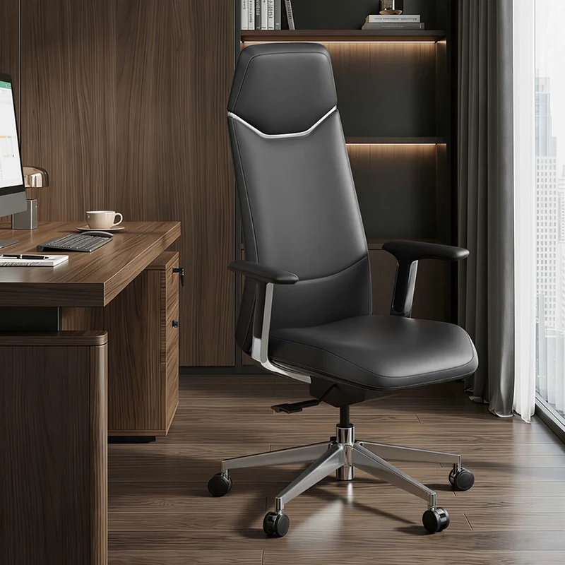 Omidi-Neris Leather Office Chair with Best Value