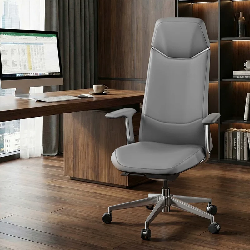 Omidi-Neris Leather Office Chair with Best Value