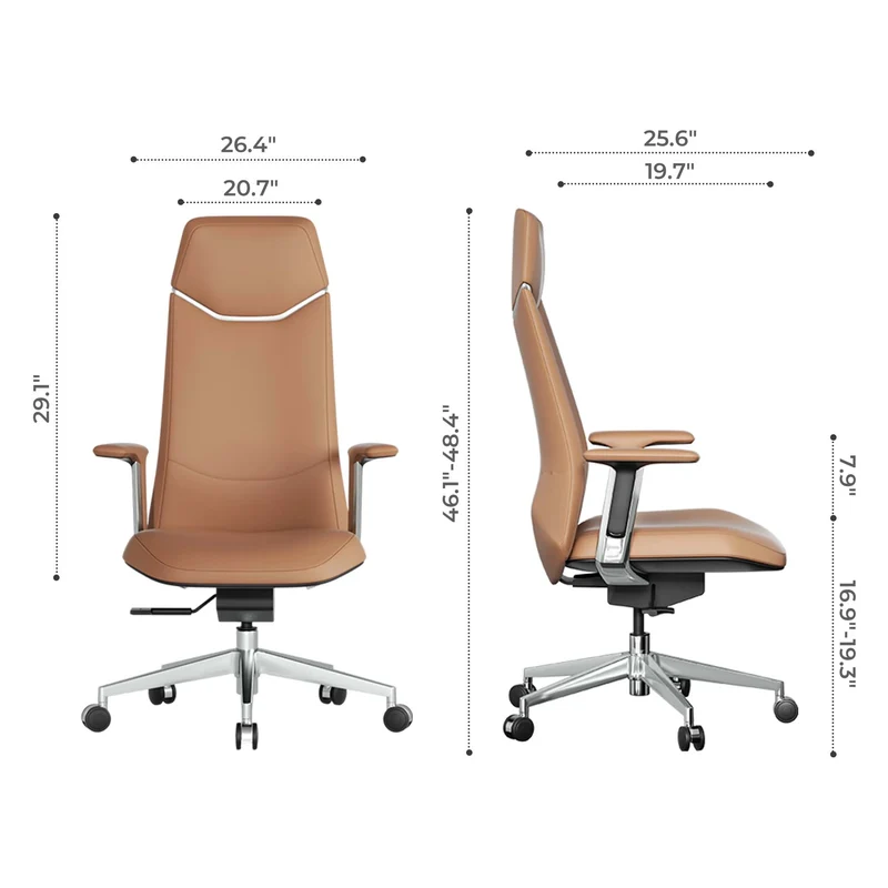 Omidi-Neris Leather Office Chair with Best Value