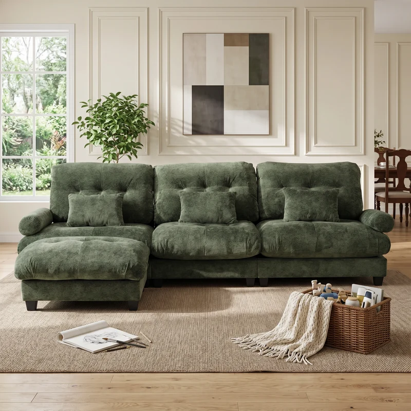 SF101 Deep Seat Plush Sofa
