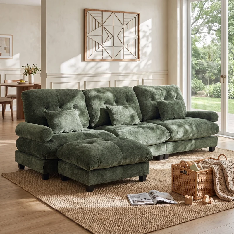 SF101 Deep Seat Plush Sofa