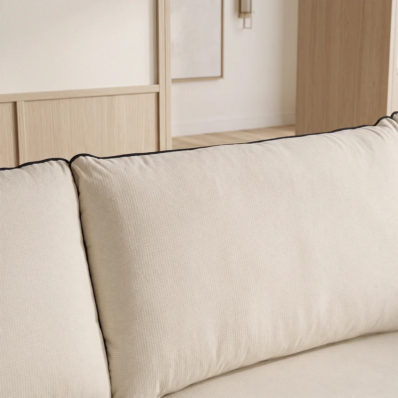 SF10 Modern Piped-Edge Sofa
