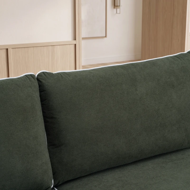 SF10 Modern Piped-Edge Sofa