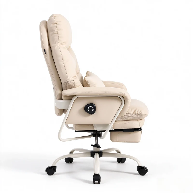 Nora Ergonomic Leather Chair with Deep Reclining Comfort